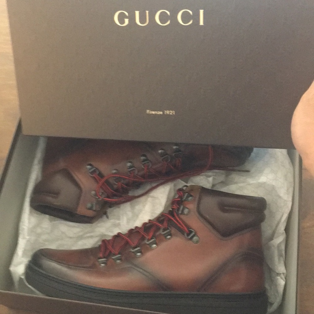 New in box men’s Gucci hiker boot, US 10, UK 9